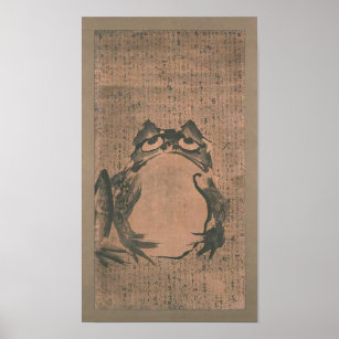 Japanese Frog Art Poster