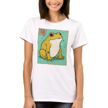 Japanese Frog Illustration Fortune Design