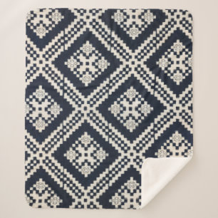 Japanese Futonji   Diamond X Geometry   Sherpa Blanket