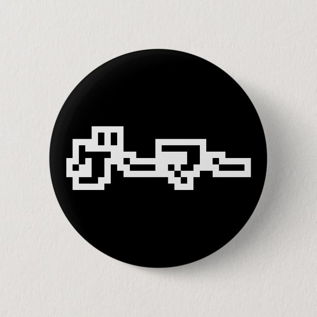 Japanese Gamer ゲーマー Japan Language Nihongo 2 Inch Round Button (Front)