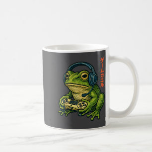 Japanese Gamer Frog Art Men Women Boys Funny Vinta Coffee Mug