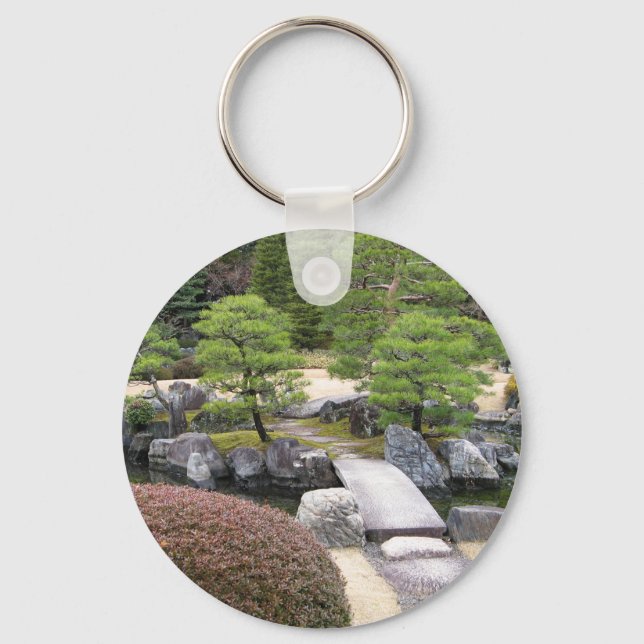 Japanese Garden 日本庭園 Keychain (Front)
