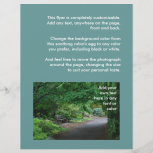 Japanese Garden Bench Flyer