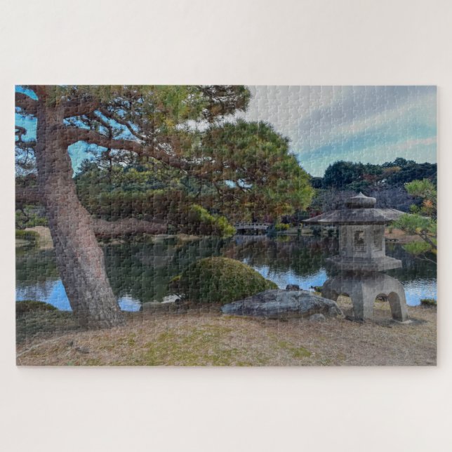 Japanese garden dec jigsaw puzzle (Horizontal)