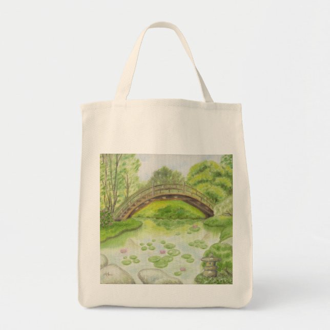 Japanese Garden grocery bag (Front)