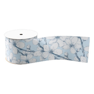 Japanese garden grosgrain ribbon