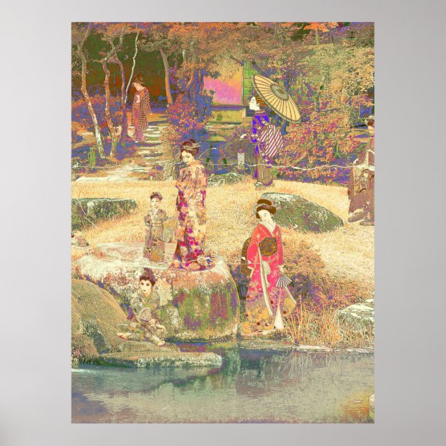 Japanese Garden II / Washed Edition Poster (Front)