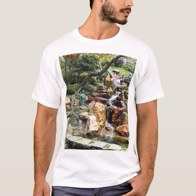 Japanese Garden in Autumn T-Shirt (Front)