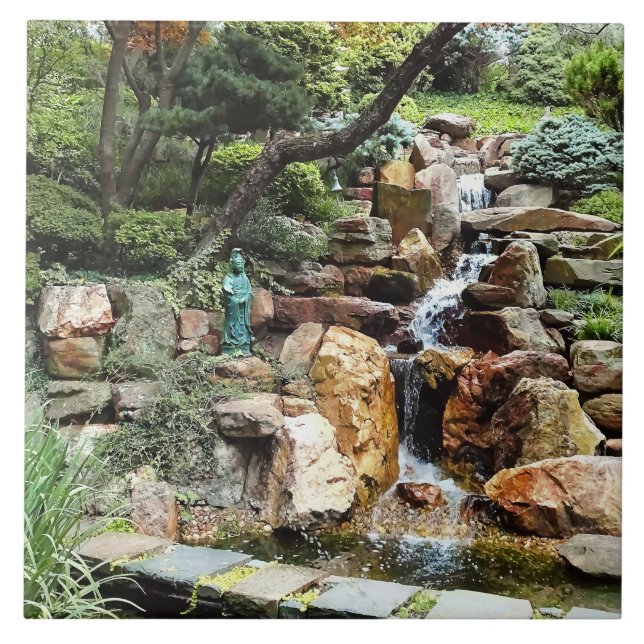 Japanese Garden in Autumn Tile (Front)
