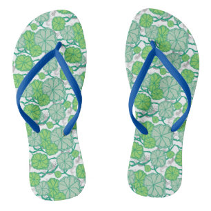 Japanese Garden Koi Pond Pattern Flip Flops