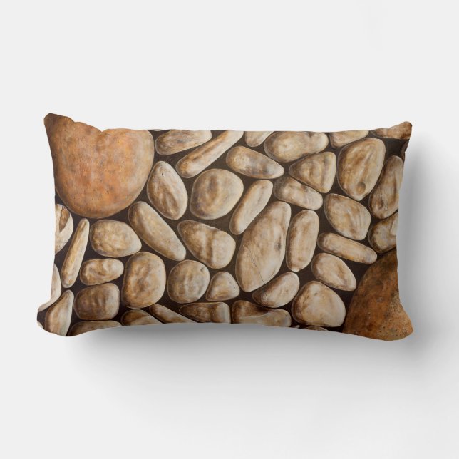 Japanese garden lumbar pillow (Front)