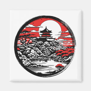 Japanese garden magnet
