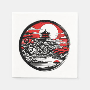 Japanese garden napkin