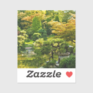 Japanese Garden Painting Effect Landscape