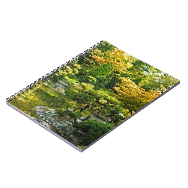 Japanese Garden Painting Effect Landscape Notebook (Left Side)
