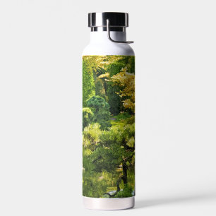 Japanese Garden Painting Effect Landscape Water Bottle