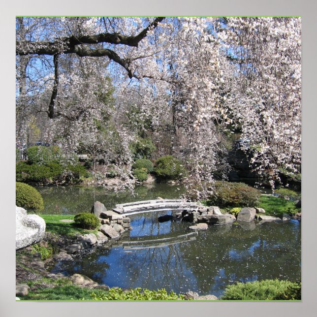 Japanese garden photography poster (Front)