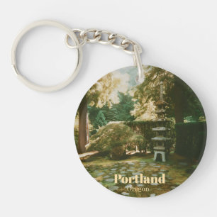 Japanese Garden, Portland, Oregon Souvenir Keychain