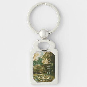 Japanese Garden, Portland, Oregon Souvenir Keychain