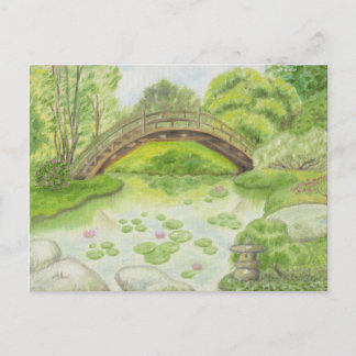 "Japanese Garden postcard
