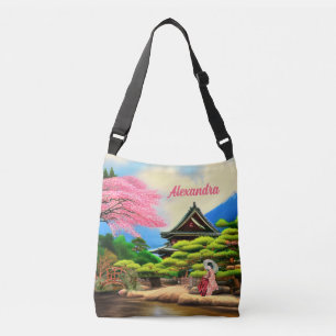 Japanese Garden Scenery Crossbody Bag
