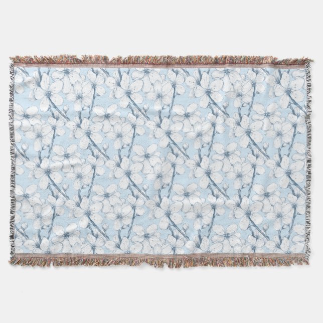 Japanese garden throw blanket (Front)