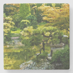 Japanese Garden - Traditional Aesthetic Stone Coaster
