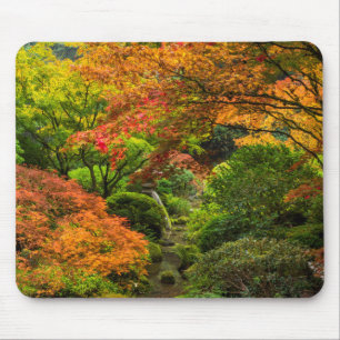 Japanese Gardens In Autumn In Portland, Oregon 2 Mouse Pad