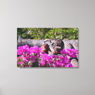 Japanese gargoyle canvas print