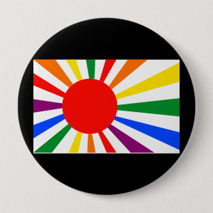 JAPANESE GAY PRIDE 4 INCH ROUND BUTTON
