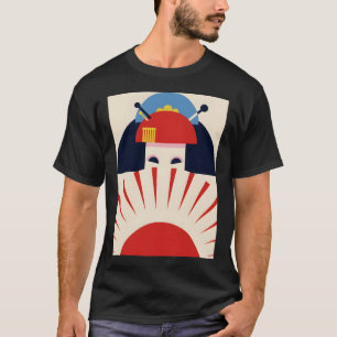 Japanese Geisha Girl #1 Retro Art  T-Shirt