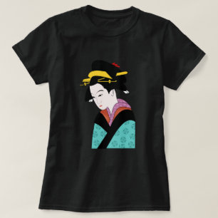 Japanese Geisha kimono cute art T-Shirt