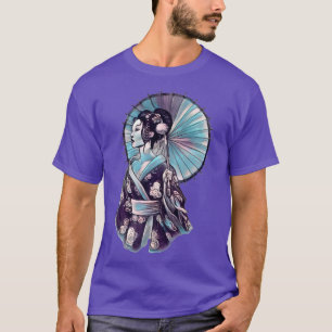 JAPANESE GEISHA PARASOL pretty Tattoo art samurai T-Shirt