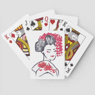 Japanese Geisha Playing Cards