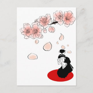 japanese geisha postcard