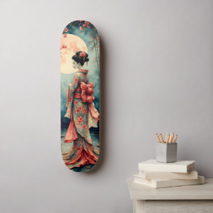 Japanese Geisha Skateboard