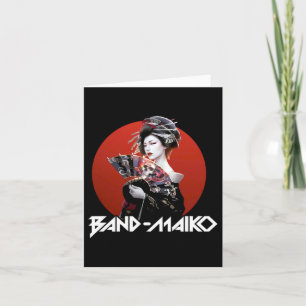 Japanese Geisha Sticker Card