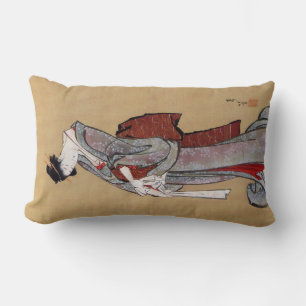 Japanese Geisha Woman, Hokusai, Ukiyo-e Lumbar Pillow