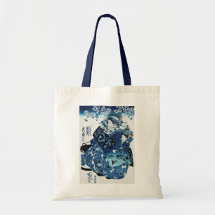 Japanese Geisya Woman, Kuniyoshi, Ukiyo-e Tote Bag