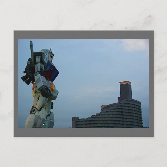 Japanese Giant Robot Statue Postcard (Front)
