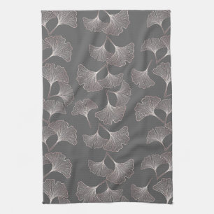 Japanese Ginkgo Leaf Pattern Kitchen Towel
