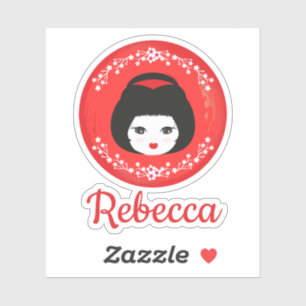 Japanese Girl Doll in Red Design