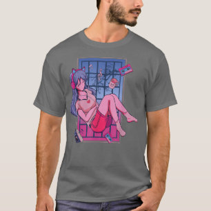 Japanese Girl Music Anime Manga Graphic Art Japan T-Shirt