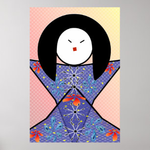 japanese girl poster