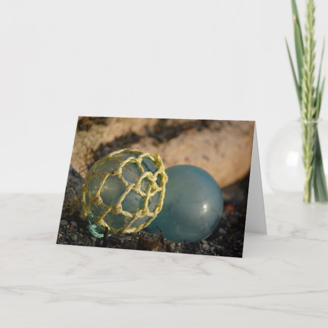 Japanese Glass Fishing Float Card (Front)