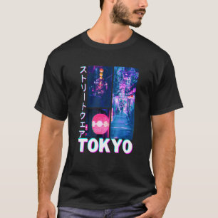 Japanese Glitch Cyberpunk Tokyo Streetwear Aesthet T-Shirt