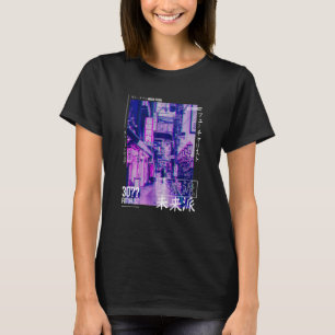 Japanese Glitch Cyberpunk Tokyo Streetwear Aesthet T-Shirt