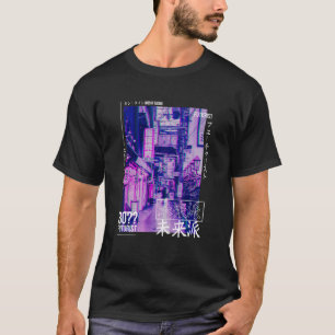 Japanese Glitch Cyberpunk Tokyo Streetwear Aesthet T-Shirt