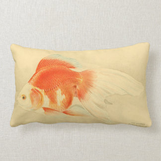 Japanese goldfish. The Ryukin. Lumbar Pillow