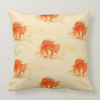 Japanese goldfish. The Ryukin. Throw Pillow